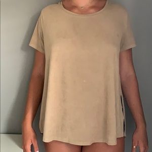 Simple suede top
